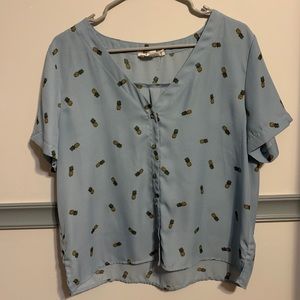 Pineapple Button Down Shirt